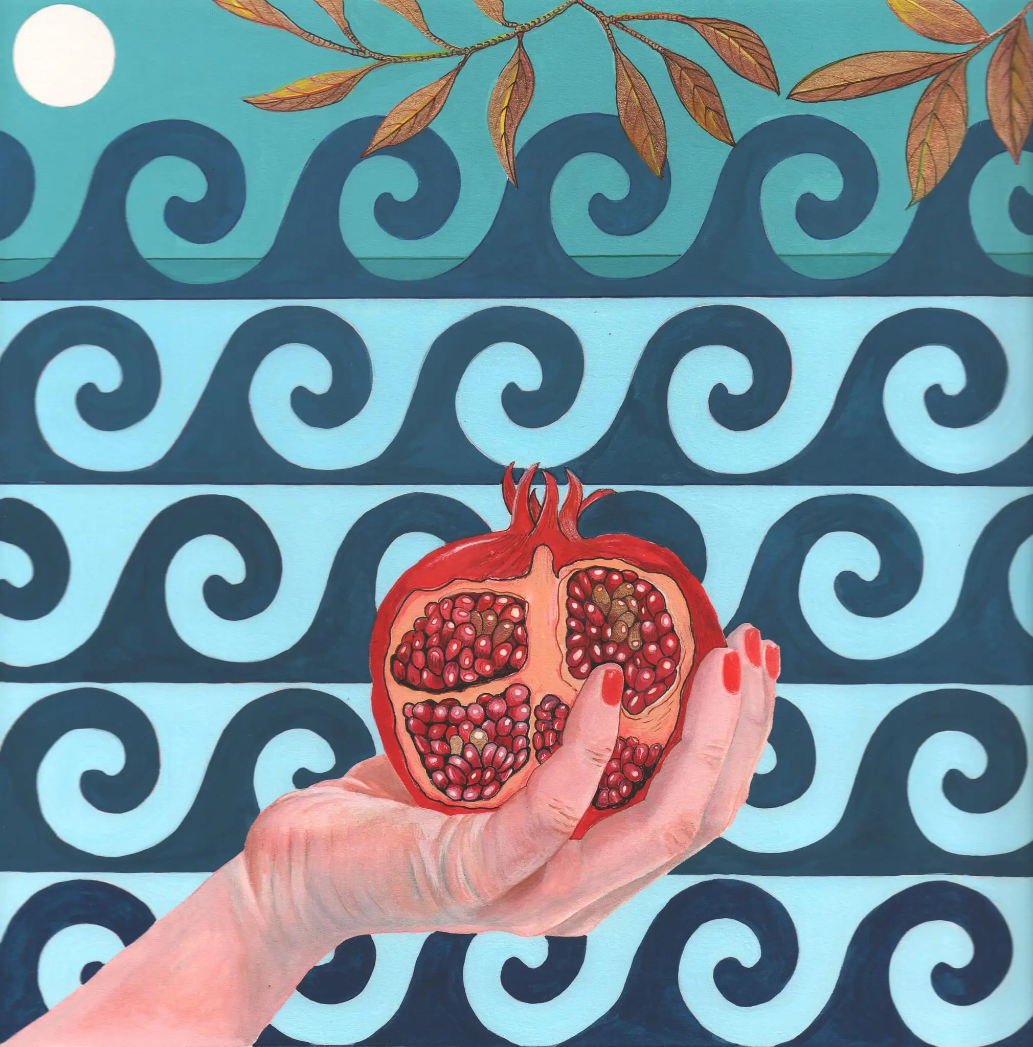 Scott_Gwen,Aphrodites fruit,gouache & pencil,2022 copy
