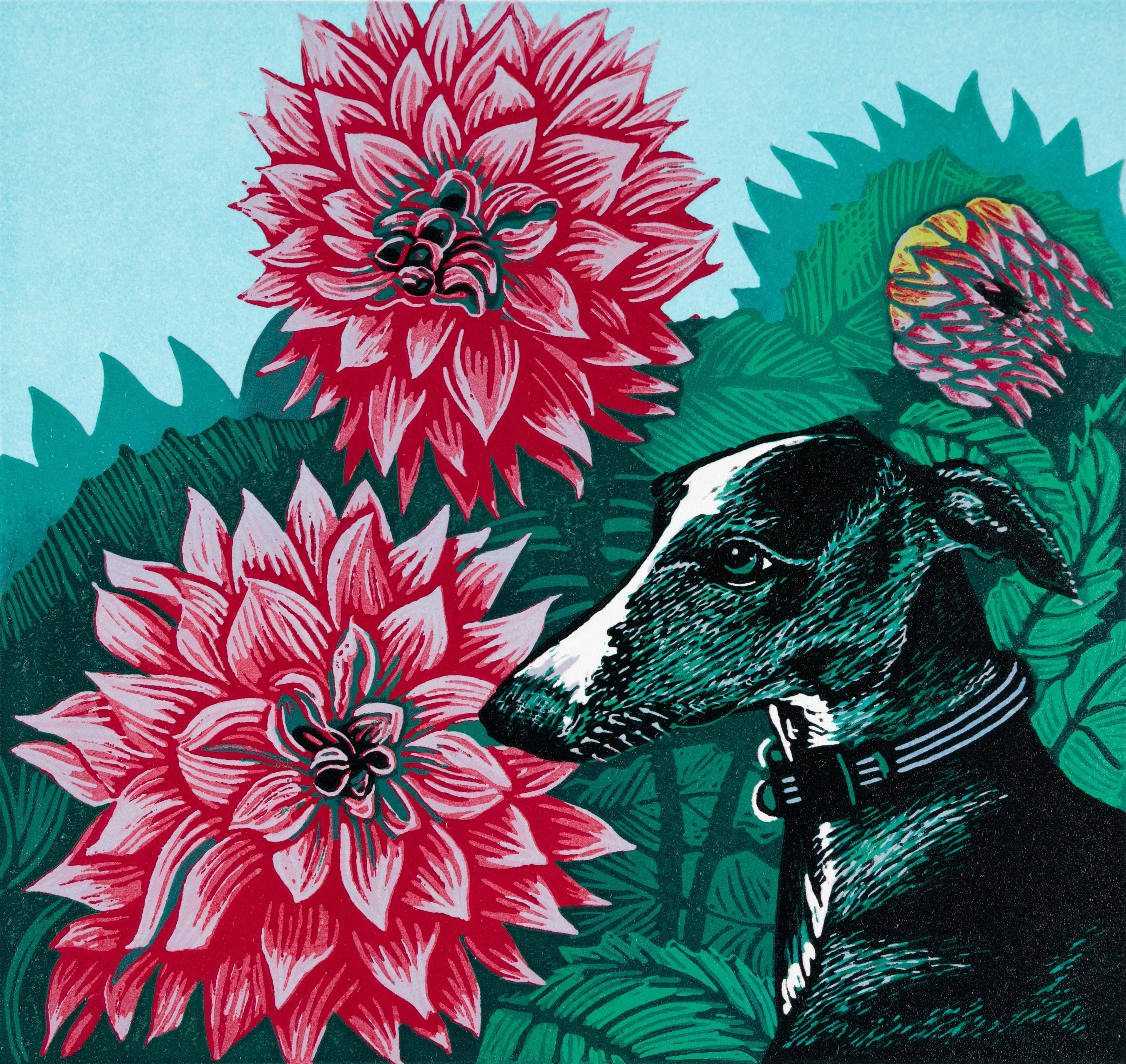 Scott,Gwen,Adoration, reduction linocut, 15(h)x16(w)cm,2026jpg