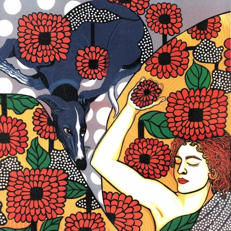 scott-gwen-when-love-is-the-feeling-2019-reduction-linocut-30x30cm_orig
